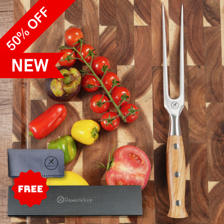 Premium Carving Fork Olive Wood